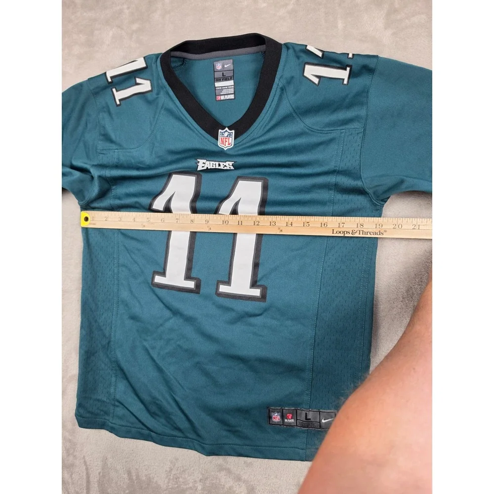 Nike Carson Wentz Philadelphia Eagles Jersey Kids L 14/16 Green NFL On Field